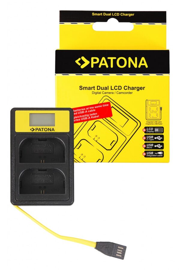 Smart Dual LCD USB Charger Canon LP-E6 EOS 5D 60D 60Da 6D 7D EOS70D EOS-70D LP-E6 Mark II