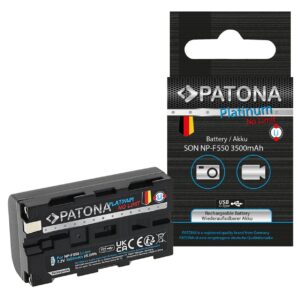 Platinum Battery with USB-C Input Sony NP-F550 F330 F530 F750 F930 F920